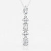 Lab Grown 2.25 CT Multi Cut Diamond Mid-Century Necklace