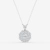 Lab Grown 1.90 CT Round Cut Diamond Edwardian Necklace