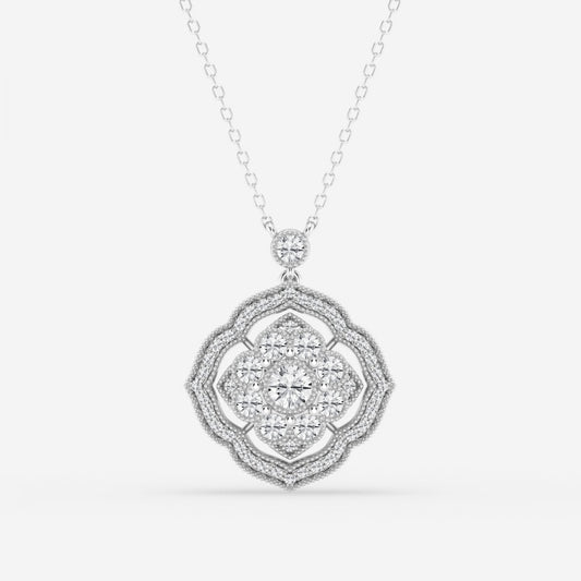 Lab Grown 2.35 CT Round Cut Diamond Celtic Necklace