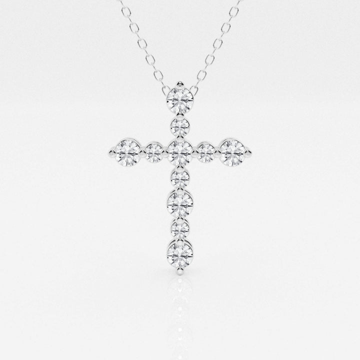 Lab Grown 2.16 CT Round Cut Diamond Art Deco Necklace