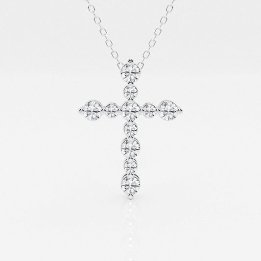 Lab Grown 2.16 CT Round Cut Diamond Art Deco Necklace