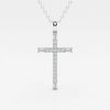 Lab Grown 1.69 CT Round Cut Diamond Art Nouveau Necklace