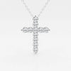 Lab Grown 1.94 CT Round Cut Diamond Mid-Century Necklace