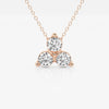 Lab Grown 1.00 CT Round Cut Diamond Art Nouveau Necklace