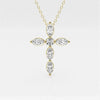 Lab Grown 1.18 CT Marquise Cut Diamond Art Deco Necklace