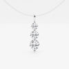 Lab Grown 1.10 CT Round Cut Diamond Art Deco Necklace