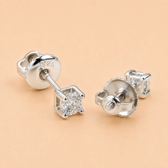 VVS Stud Earrings (ALL SIZES) 14K Gold