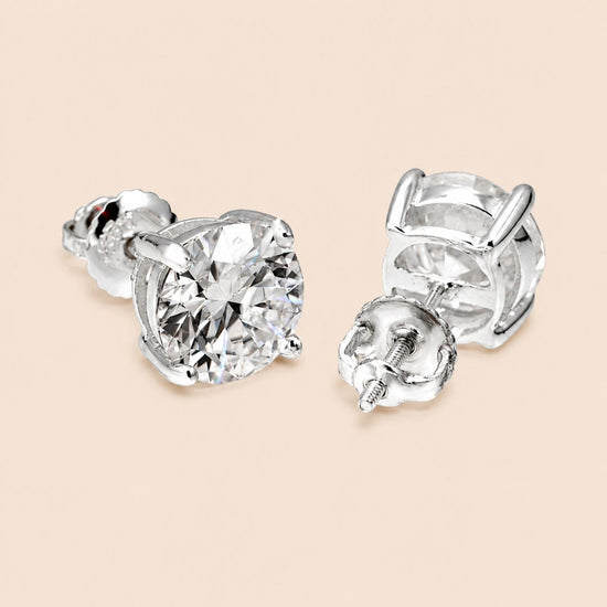 VVS Stud Earrings (ALL SIZES) 14K Gold