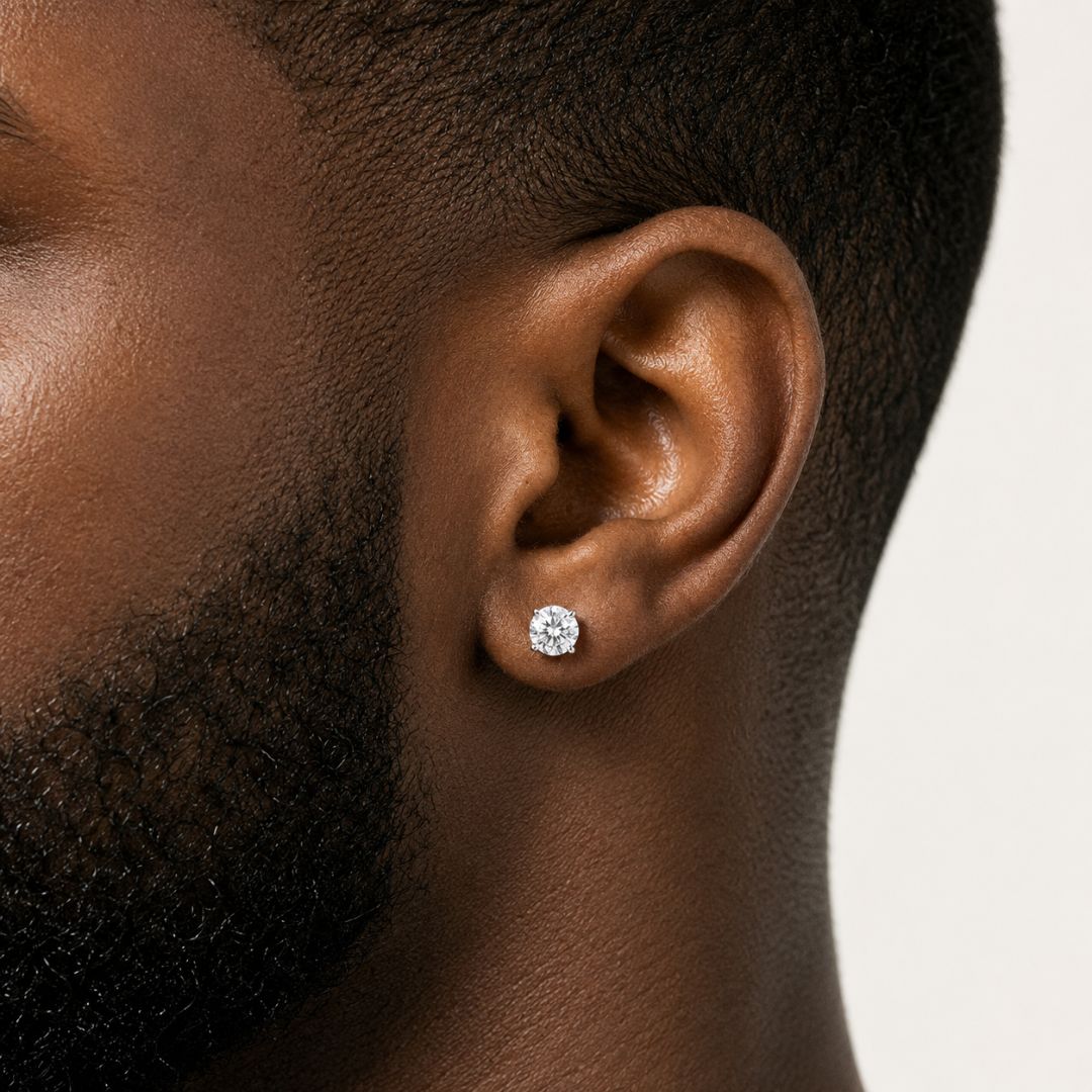 VVS Stud Earrings (ALL SIZES) 14K Gold