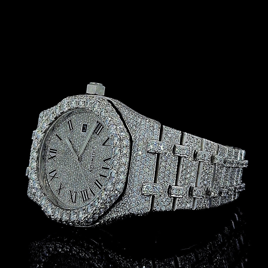 Moissanite AP Watch Left Profile View