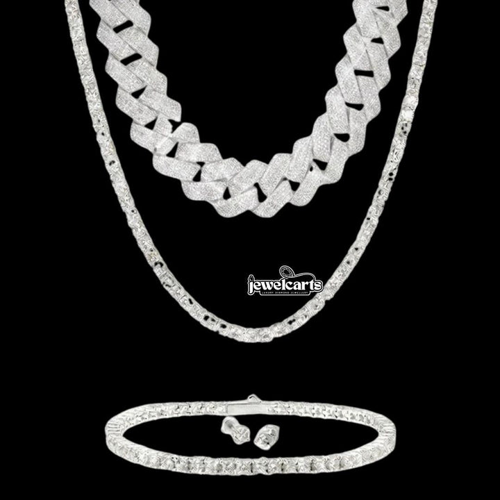 Moissanite Essentials Jewelry Bundle Full Set Front View
