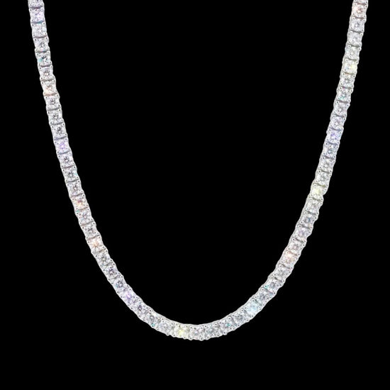 Moissanite Tennis Chain 14K Necklace Display