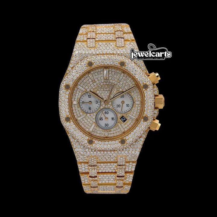 Royal Oak AP Moissanite Watch Front View