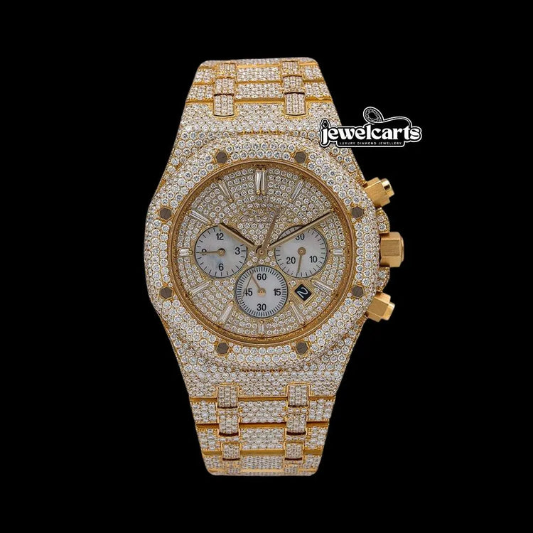 Royal Oak AP Moissanite Watch Front View