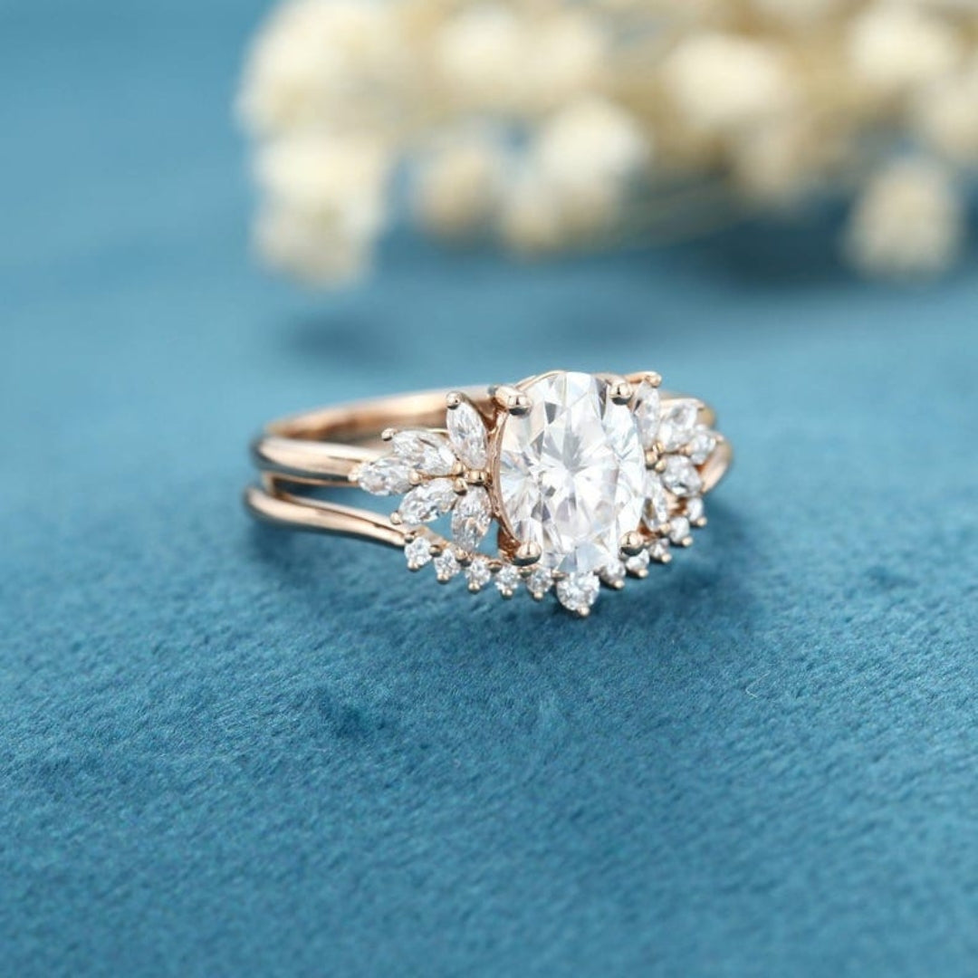 Cherished Spark Oval Cut Diamond Ring for Her