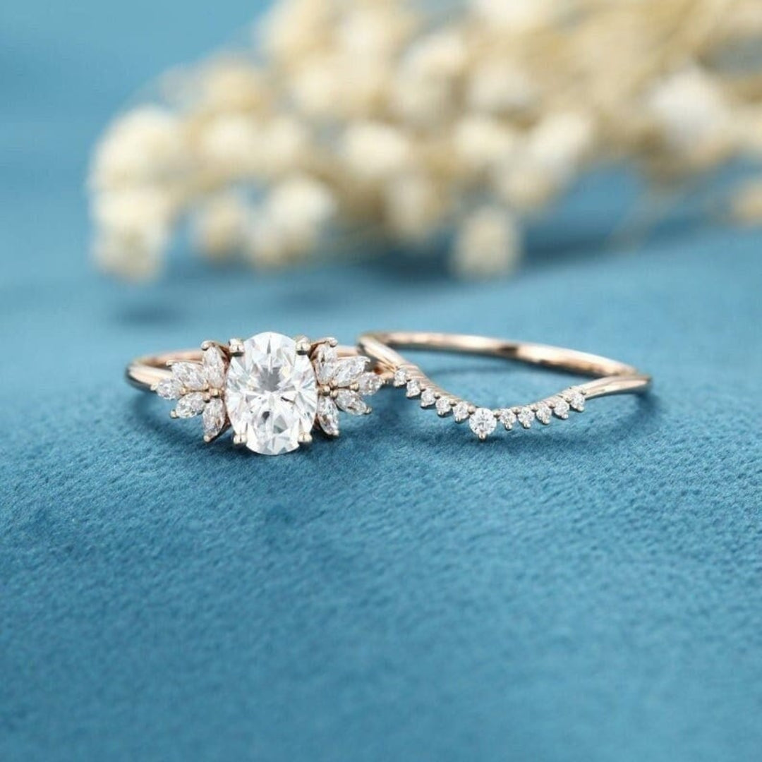 Cherished Spark Oval Cut Diamond Ring for Her