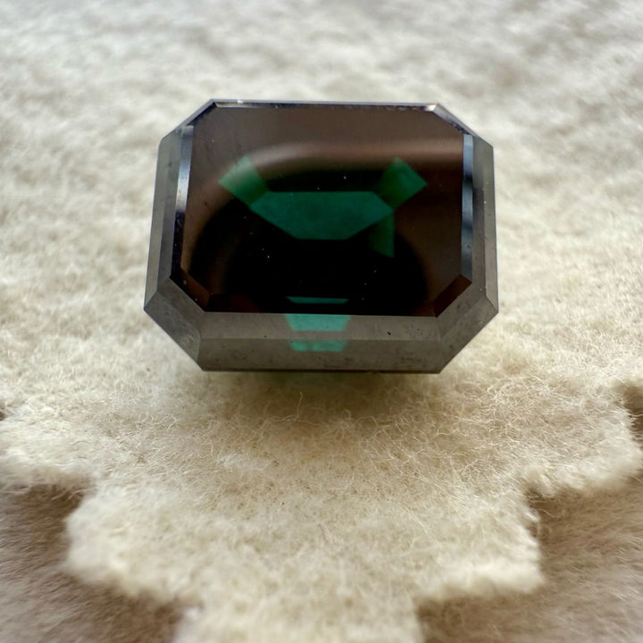 Salt and Pepper 4.11 CT Emerald Shape Loose Diamond