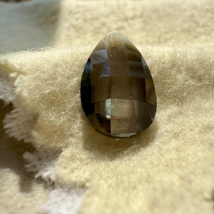 Salt and Pepper 3.19 CT Pear Shape Loose Diamond