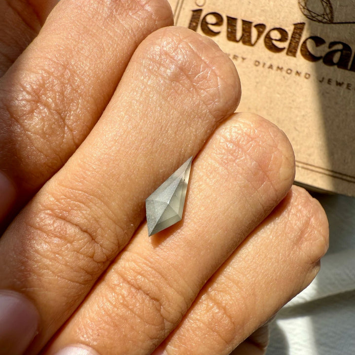 Salt and Pepper 2.14 CT Kite Shape Loose Diamond